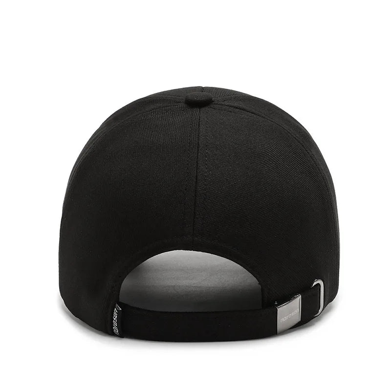 Men's Solid Cotton Baseball Cap