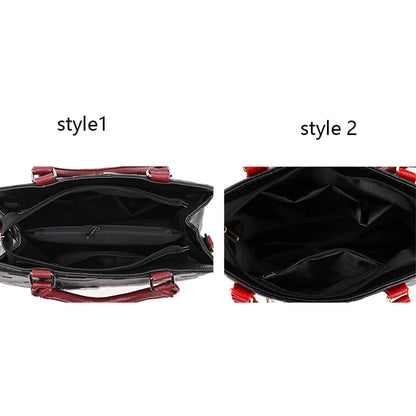 Women’s PU Leather Large Capacity Crossbody Tote Bag for Travel
