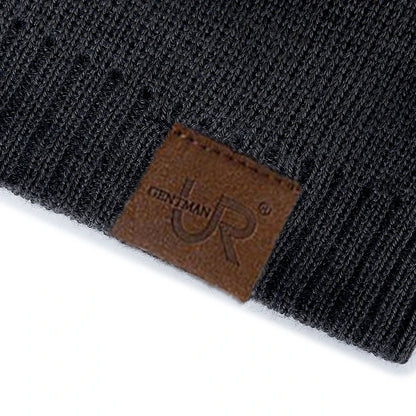 Unisex Warm Knitted Beanie with Fur Lining for Men & Women