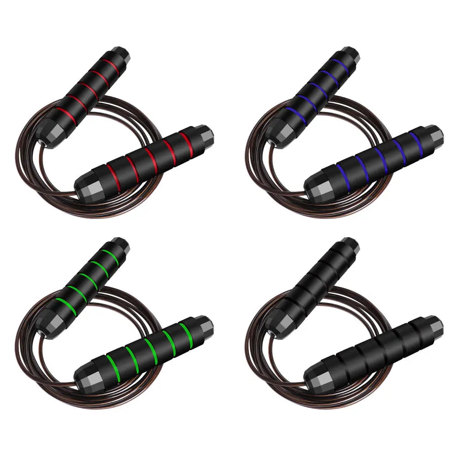 Adjustable Speed Jump Rope with Steel Wire