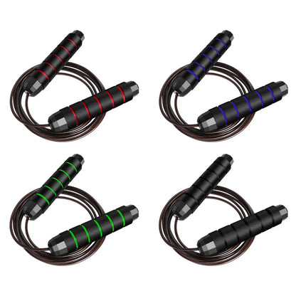 Adjustable Speed Jump Rope with Steel Wire