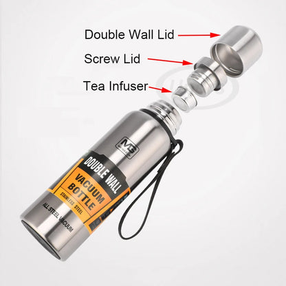 UPORS 500ml to 1500ml Stainless Steel Insulated Thermos Bottle