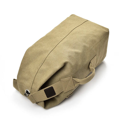 Men's Large Capacity Canvas Travel Backpack