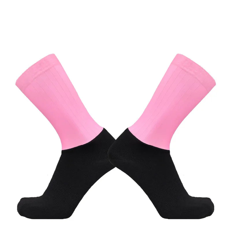 Men's Anti Slip Silicone Cycling and Running Socks