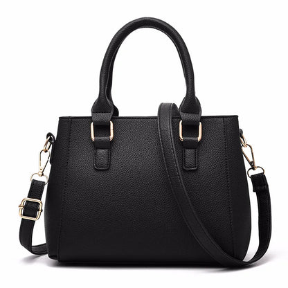 Women’s Embroidered Leather Messenger Bag with Pom Pom Detail