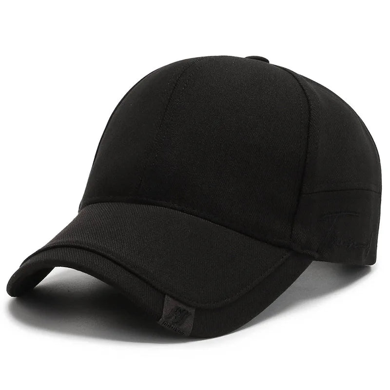 Men's Solid Cotton Baseball Cap
