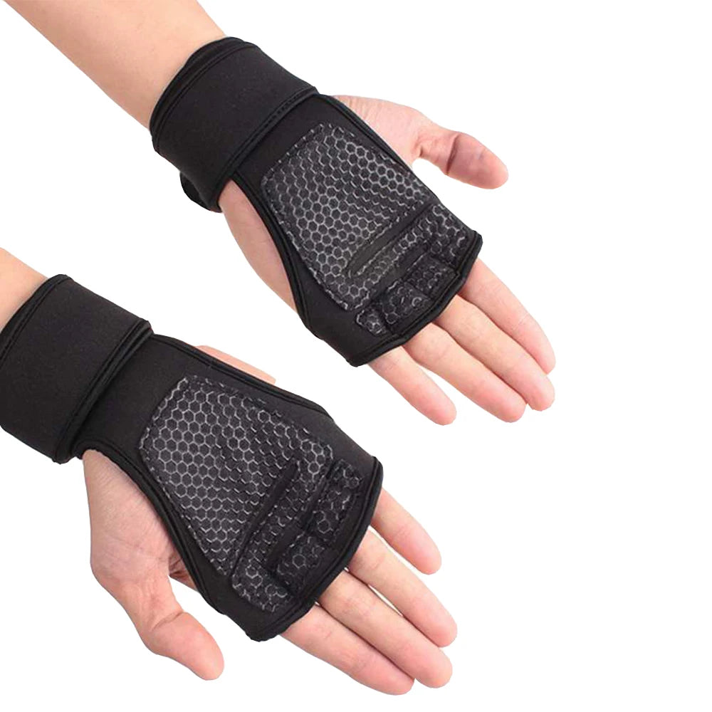 Unisex Weightlifting Workout Gloves with Wrist Support
