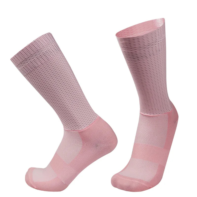 Men's Anti Slip Silicone Cycling and Running Socks