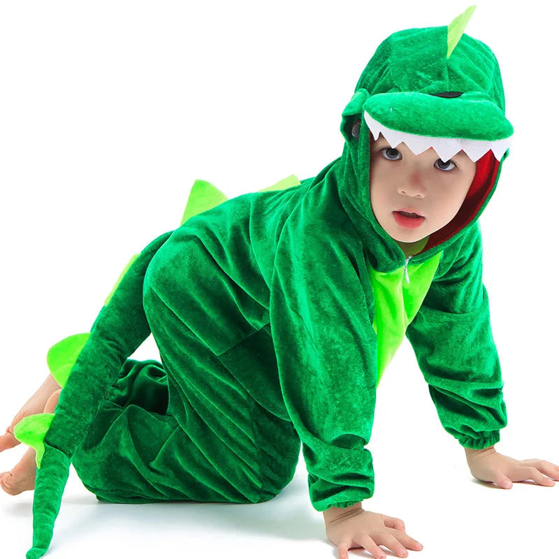 Kids Dinosaur Kigurumi Costume for Boys Halloween & Cosplay