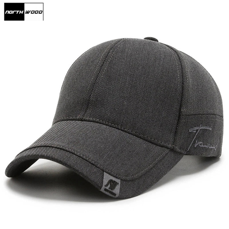 Men's Solid Cotton Baseball Cap