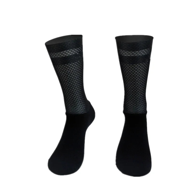 Men's Anti Slip Silicone Cycling and Running Socks