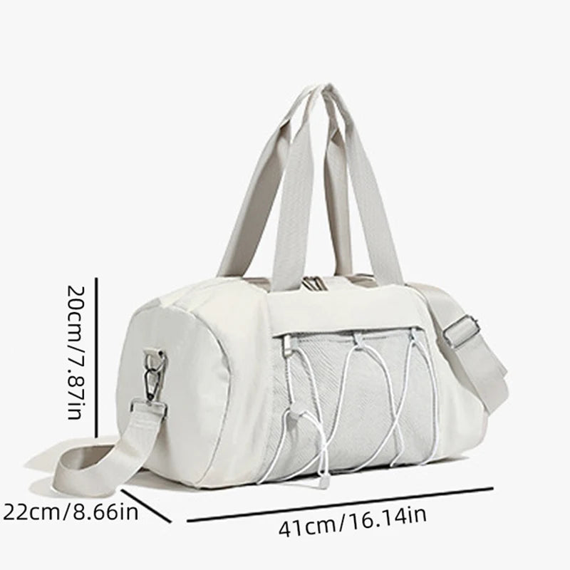 Women's Large Gym Duffel Bag with Shoe Compartment