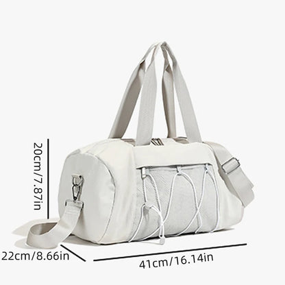 Women's Large Gym Duffel Bag with Shoe Compartment