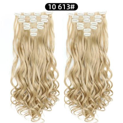 22 Inch Curly Wavy Clip In Hair Extensions 7PCS