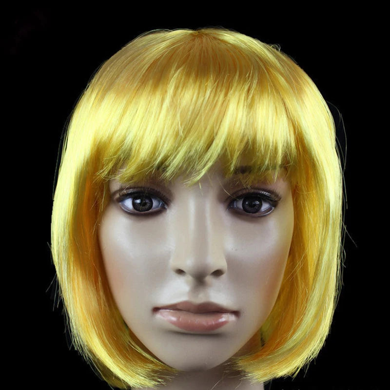 Short Bob Synthetic Cosplay Wig for Women