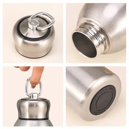 Mini 304 Stainless Steel Insulated Thermos Cup with Carry Ring