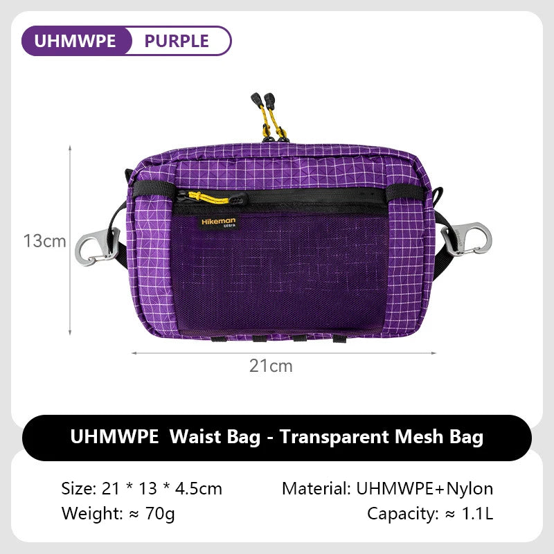 1.1L Ultralight Waterproof Dyneema Waist Pack