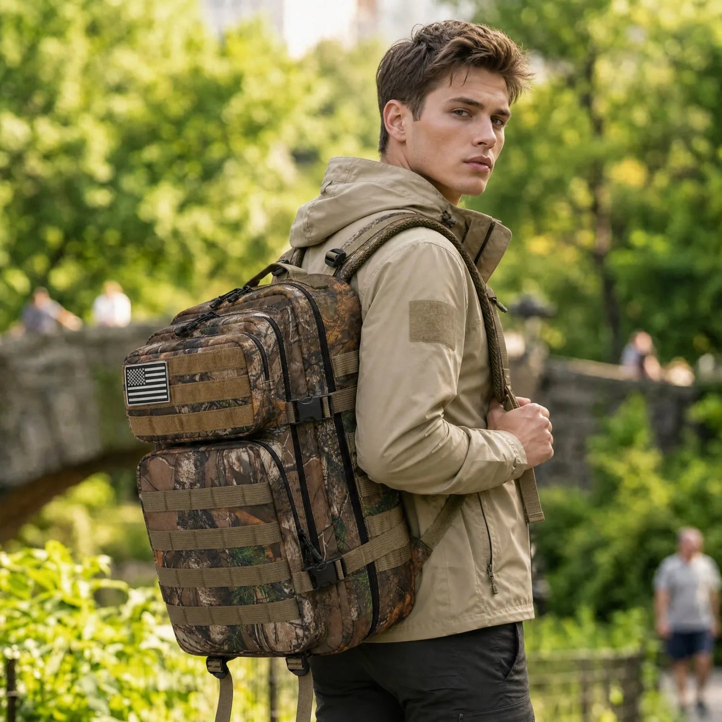 45L MOLLE Tactical Travel and Hiking Backpack