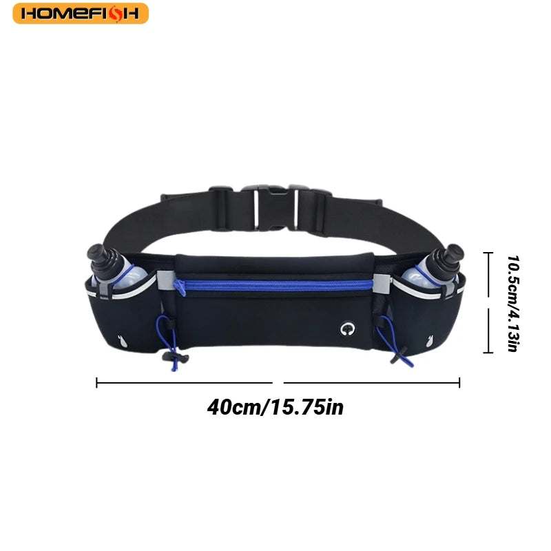 HOMEFISH Running Waist Pack with Phone and Water Bottle Pockets
