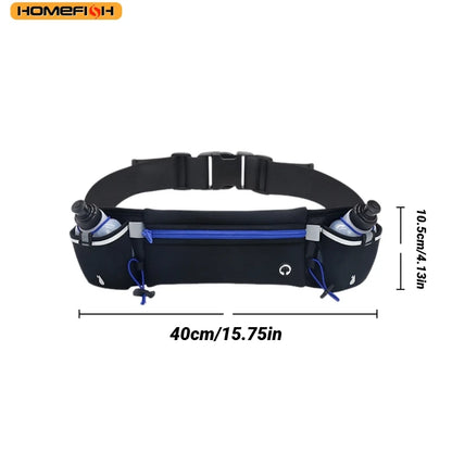HOMEFISH Running Waist Pack with Phone and Water Bottle Pockets