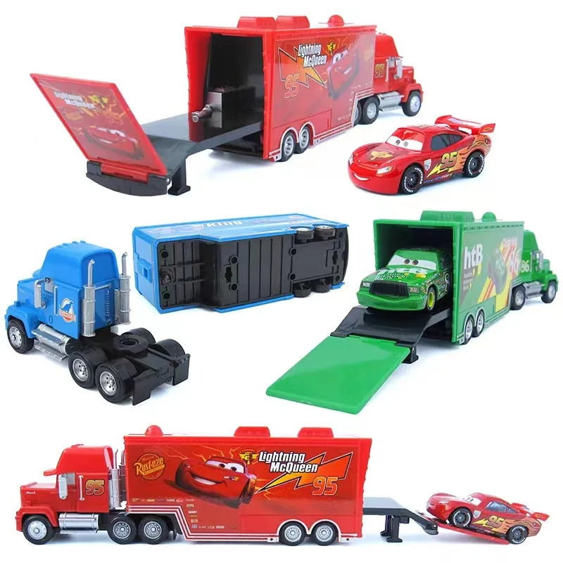 Lightning McQueen and Friends Diecast Container Truck Toy Set
