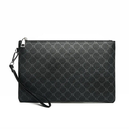 Men’s Slim Leather Messenger Crossbody Clutch Bag