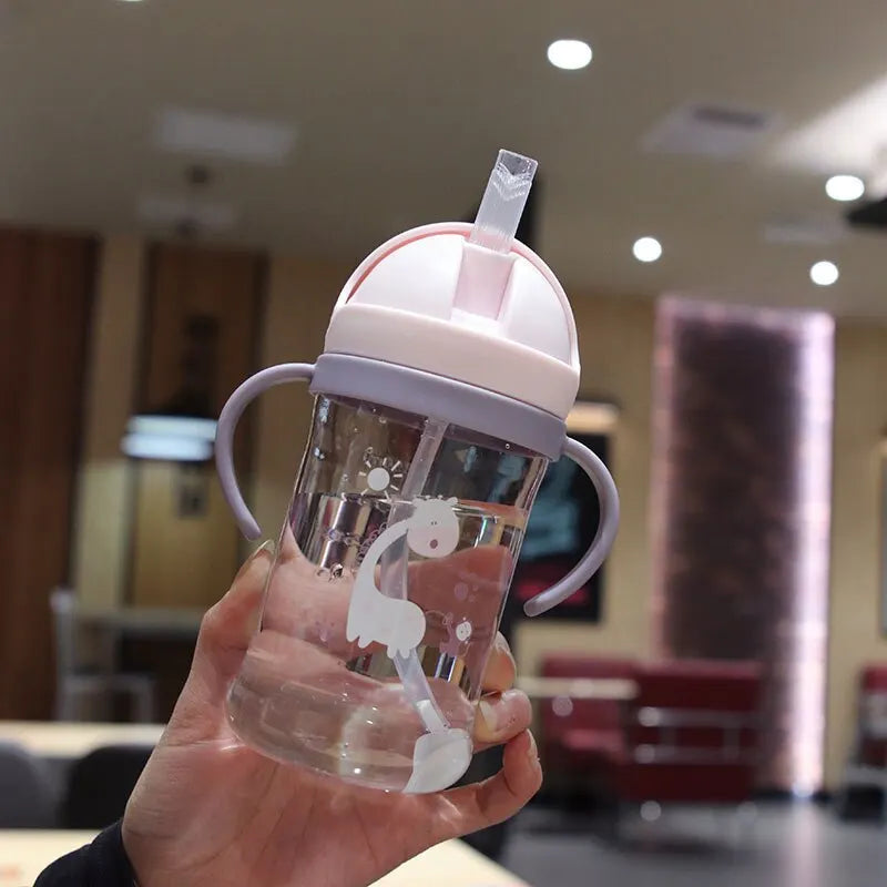 350ml Leak Proof Kids Sippy Cup with Gravity Ball Straw
