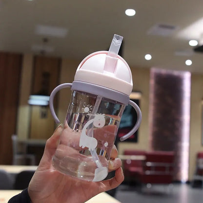 350ml Leak Proof Kids Sippy Cup with Gravity Ball Straw