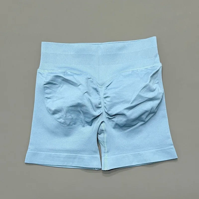 Women Fitness Workout Shorts Yoga High Waist Lift Butt Fitness Shorts Gym Running Sportswear Women Push Up Gym Leggings