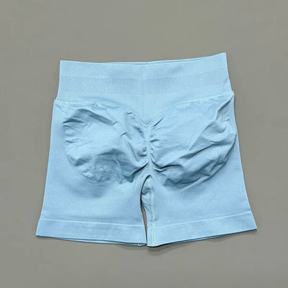 Women Fitness Workout Shorts Yoga High Waist Lift Butt Fitness Shorts Gym Running Sportswear Women Push Up Gym Leggings