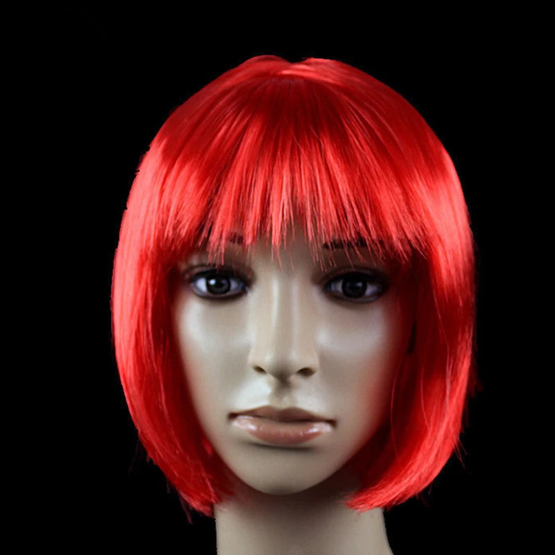 Short Bob Synthetic Cosplay Wig for Women