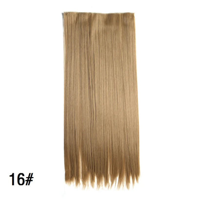 Women's 24 Inch 5 Clip Straight Synthetic Hair Extension