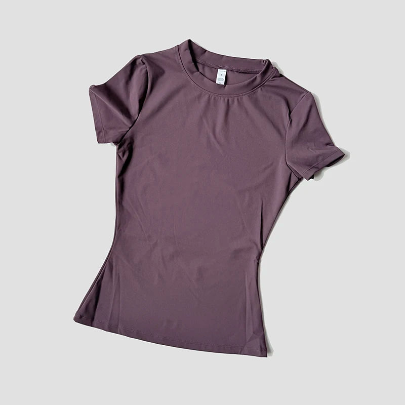 Women's Seamless Short Sleeve Yoga Fitness Top