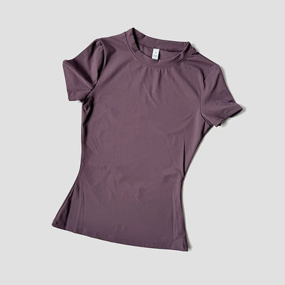 Women's Seamless Short Sleeve Yoga Fitness Top