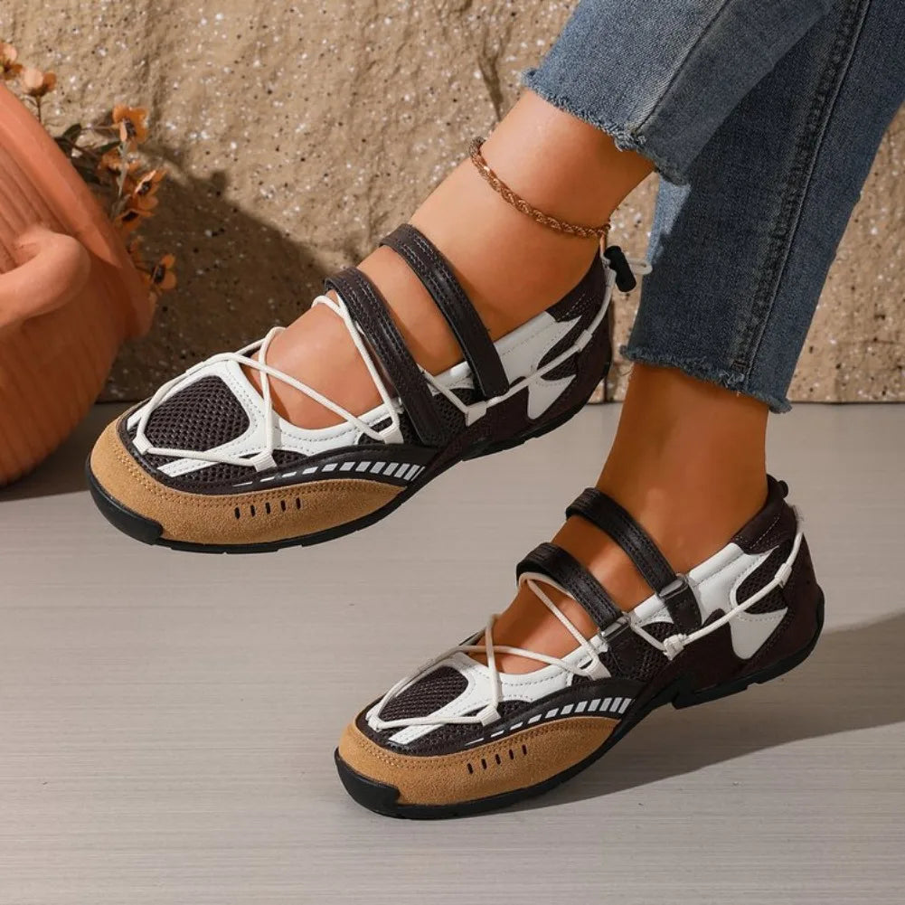 Women's Breathable Non Slip Mary Jane Sneakers