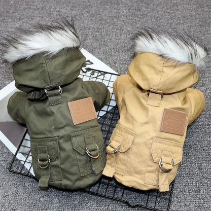 Thick Warm Winter Hoodie Coat for Small & Medium Dogs