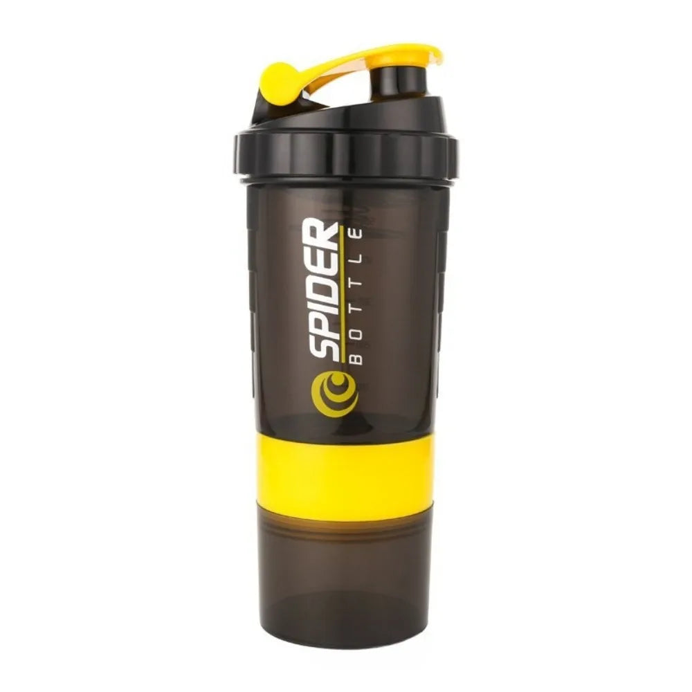 3 Layer Protein Shaker Bottle with Storage Compartments