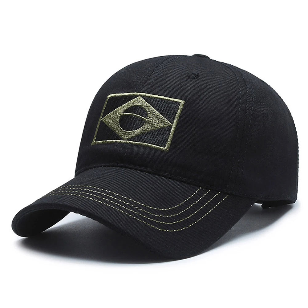 Brazil Flag Men's Sun Protection Sports Baseball Cap