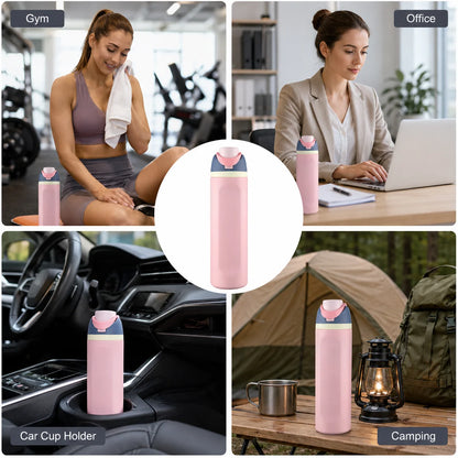 480ml or 710ml 304 Stainless Steel One Touch Thermos Bottle