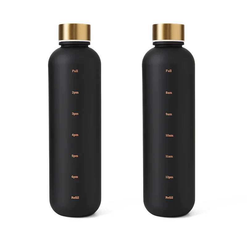 1000ml BPA Free Motivational Sports Water Bottle with Time Marker