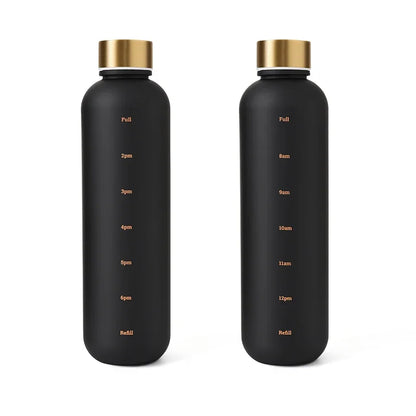 1000ml BPA Free Motivational Sports Water Bottle with Time Marker