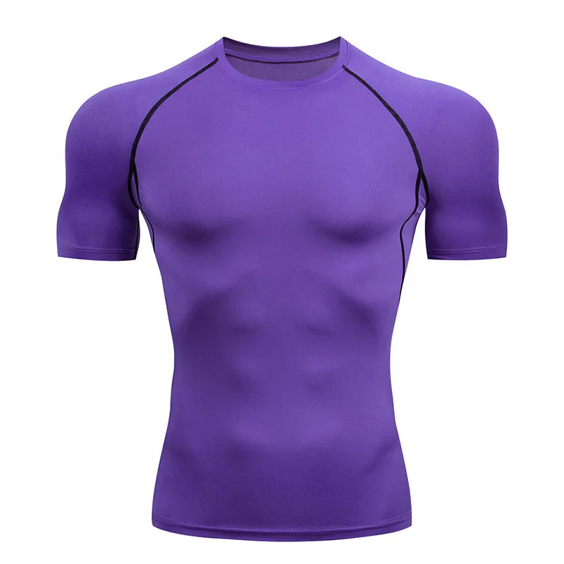 Men's Quick Dry Compression Running T Shirt