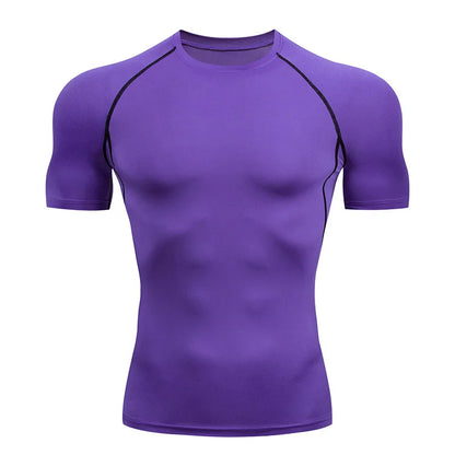 Men's Quick Dry Compression Running T Shirt