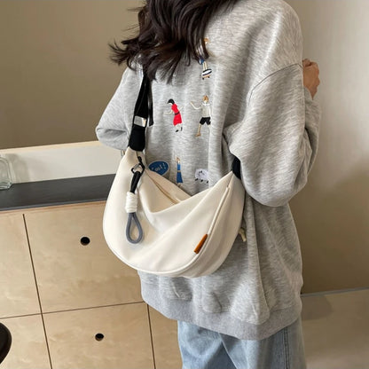 2026 Women’s Wide Strap Dumpling Crossbody Shoulder Bag