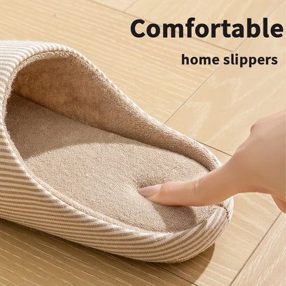Soft Fur Unisex Home Slippers Warm Non Slip Indoor Shoes