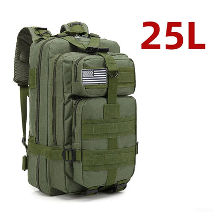 25L or 50L Waterproof Tactical Hiking Backpack