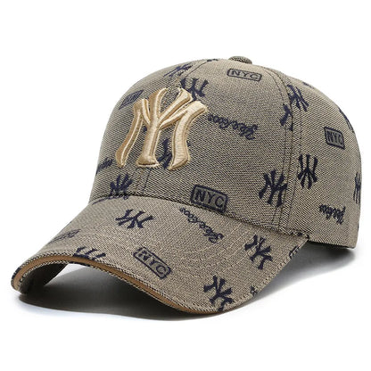 Unisex MY Letter Embroidered Adjustable Baseball Cap