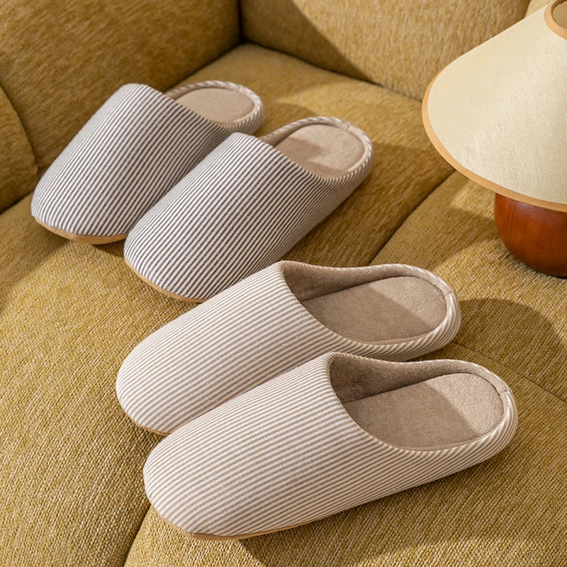 Soft Fur Unisex Home Slippers Warm Non Slip Indoor Shoes