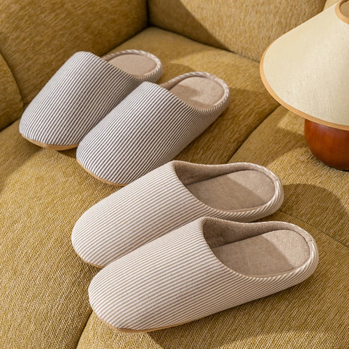 Soft Fur Unisex Home Slippers Warm Non Slip Indoor Shoes