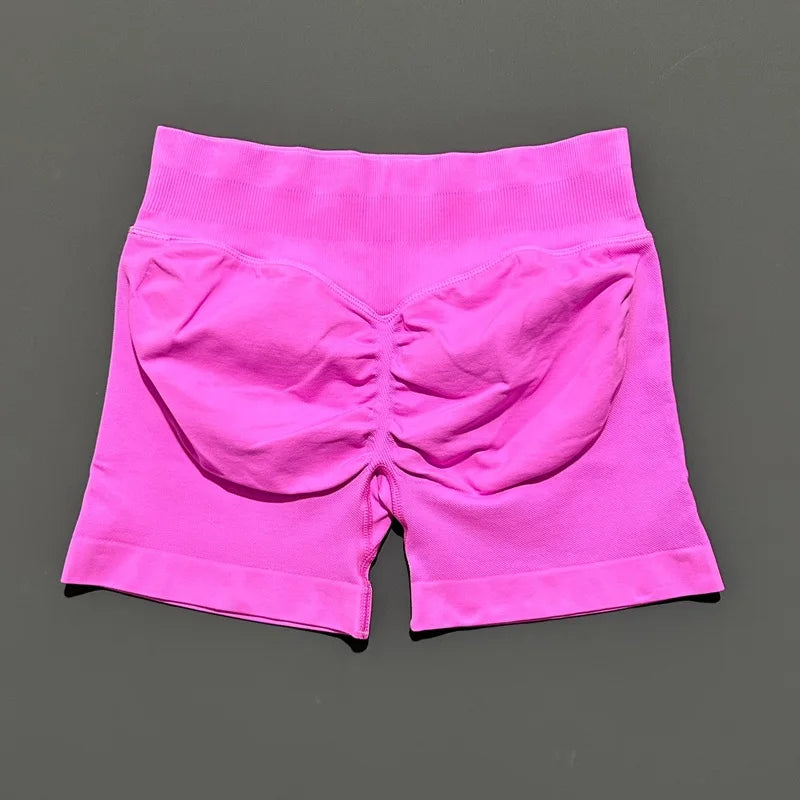 Women's Seamless Scrunch Butt Gym Biker Shorts